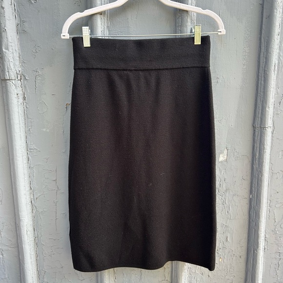 Club Monaco Black Wool Pencil Skirt, small - Picture 2 of 8